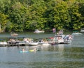 Trump supporters party on Cheat Lake near Morgantown on Labor Day 2020