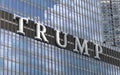 Trump tower building sign at Chicago Illinois