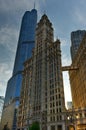 Trump Tower and Wrigley Building Chicago