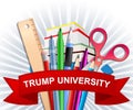 Trump University Student Training College By President - 3d Illustration