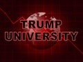 Trump University Student Training College By President - 2d Illustration