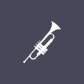 Trumpet icon illustration Royalty Free Stock Photo