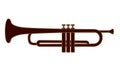Trumpet brass instrument used in classical and jazz music