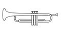 Trumpet brass instrument used in classical and jazz music