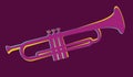 Trumpet brass instrument used in classical and jazz music