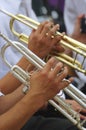 Trumpet - detail Royalty Free Stock Photo