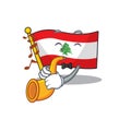 With trumpet flag lebanon stored in cartoon drawer