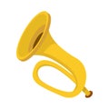 Trumpet icon, cartoon style Royalty Free Stock Photo