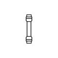 trumpet icon. Element of plumbering icon. Thin line icon for website design and development, app development. Premium icon