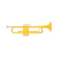 Trumpet icon in a flat design. Vector illustration