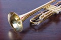 Trumpet music instrument Royalty Free Stock Photo