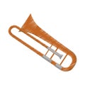 Trumpet music instrument Royalty Free Stock Photo