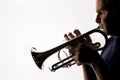 Trumpet player 05 Royalty Free Stock Photo