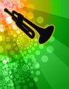 Trumpet Solo - Night club background Royalty Free Stock Photo