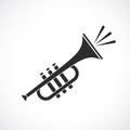 Trumpet vector icon