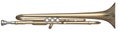 Trumpet top side Royalty Free Stock Photo