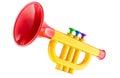 Trumpet Toy, 3D rendering Royalty Free Stock Photo