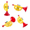 Trumpet toy Royalty Free Stock Photo