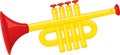 Trumpet toy. Vector Royalty Free Stock Photo