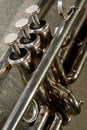 Trumpet valves Royalty Free Stock Photo