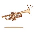 Trumpet vector Royalty Free Stock Photo