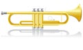 Trumpet vector illustration Royalty Free Stock Photo