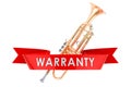 Trumpet warranty concept. 3D rendering
