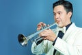 Trumpeter Royalty Free Stock Photo