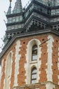 Trumpeter playing the hourly St Mary\'s Trumpet Call, Krakow Poland