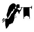 Trumpeting Angel Silhouette