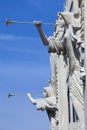 Trumpeting Angles (architecture detail) Royalty Free Stock Photo