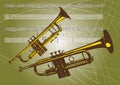 Trumpets Royalty Free Stock Photo