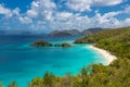 Trunk Bay Beach on St John in the US Virgin Islands Royalty Free Stock Photo