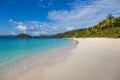 Trunk Bay on the Caribbean Island of St John in the US Virgin Islands Royalty Free Stock Photo