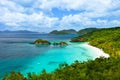 Trunk bay on St John island, US Virgin Islands Royalty Free Stock Photo