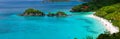 Trunk bay on St John island, US Virgin Islands Royalty Free Stock Photo