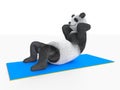 Panda ab crunches