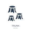 trunk icon in trendy design style. trunk icon isolated on white background. trunk vector icon simple and modern flat symbol for Royalty Free Stock Photo