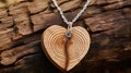 trunk tree ring heart Royalty Free Stock Photo