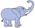 Trunk up elephant