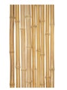 The trunks of various thicknesses of dry bamboo isolated on whit Royalty Free Stock Photo