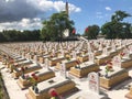 Truong Son martyr`s cemetery in Hai Phu, Hai Boi, Quang Tri. The burial place of martyrs was sacrificed during the war against the