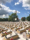 Truong Son martyr`s cemetery in Hai Phu, Hai Boi, Quang Tri. The burial place of martyrs was sacrificed during the war against the