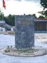 Truong Son martyr`s cemetery in Hai Phu, Hai Boi, Quang Tri. The burial place of martyrs was sacrificed during the war against the