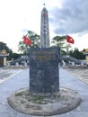 Truong Son martyr`s cemetery in Hai Phu, Hai Boi, Quang Tri. The burial place of martyrs was sacrificed during the war against the