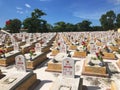 Truong Son martyr`s cemetery in Hai Phu, Hai Boi, Quang Tri. The burial place of martyrs was sacrificed during the war against the