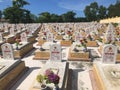 Truong Son martyr`s cemetery in Hai Phu, Hai Boi, Quang Tri. The burial place of martyrs was sacrificed during the war against the