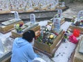 Truong Son martyr`s cemetery in Hai Phu, Hai Boi, Quang Tri. The burial place of martyrs was sacrificed during the war against the