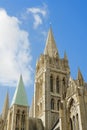 Truro Cathedral set agains a sunny blue sky.