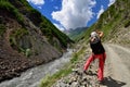 Truso Gorge near the Kazbegi city